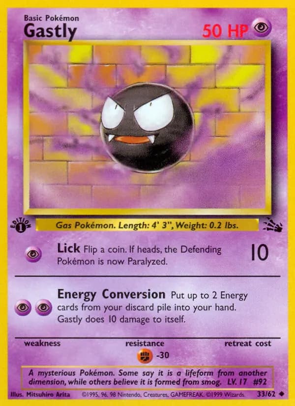 Gastly 33/62, Fossil