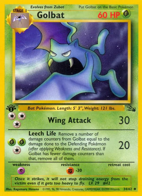 Golbat 34/62, Fossil