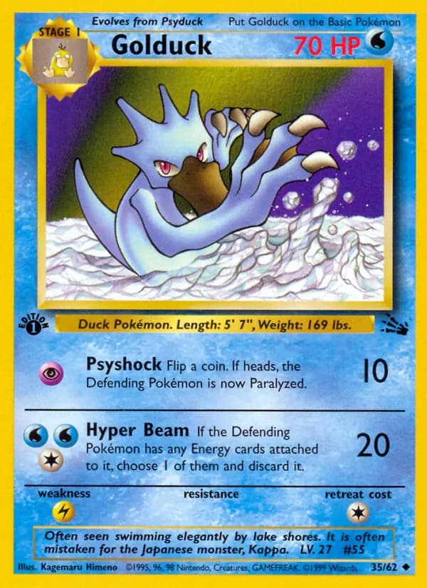 Golduck 35/62, Fossil