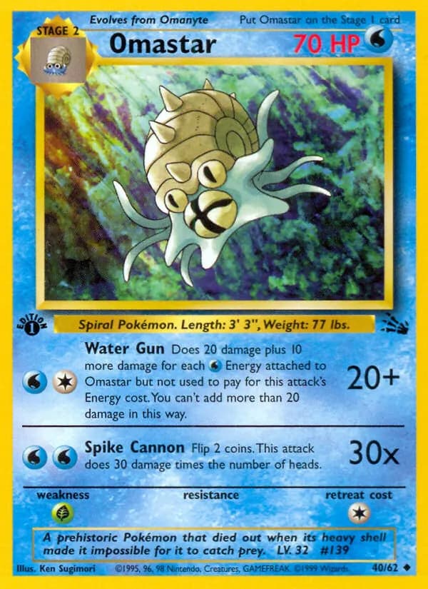 Omastar 40/62, Fossil