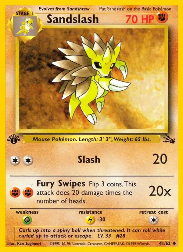 Sandslash 41/62, Fossil