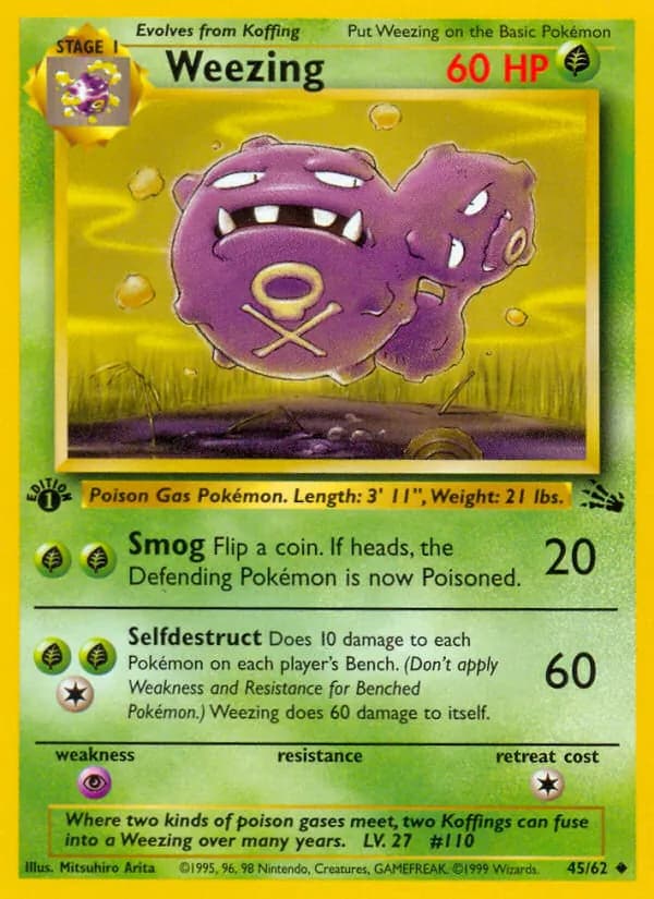 Weezing 45/62, Fossil