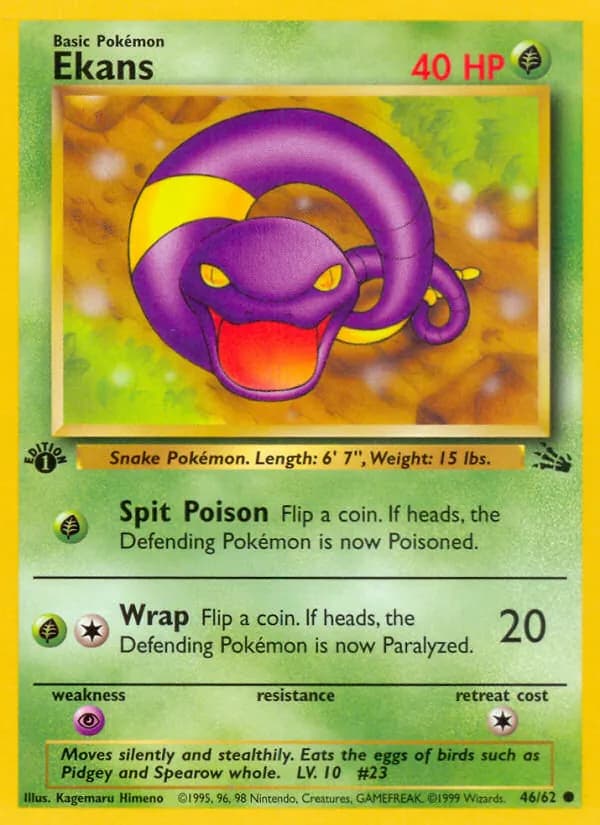 Ekans 46/62, Fossil