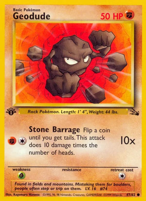 Geodude 47/62, Fossil