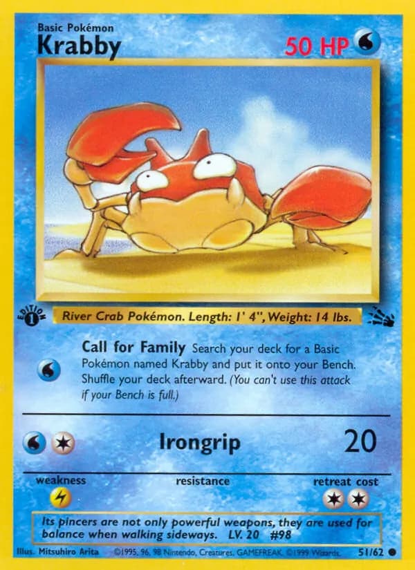 Krabby 51/62, Fossil