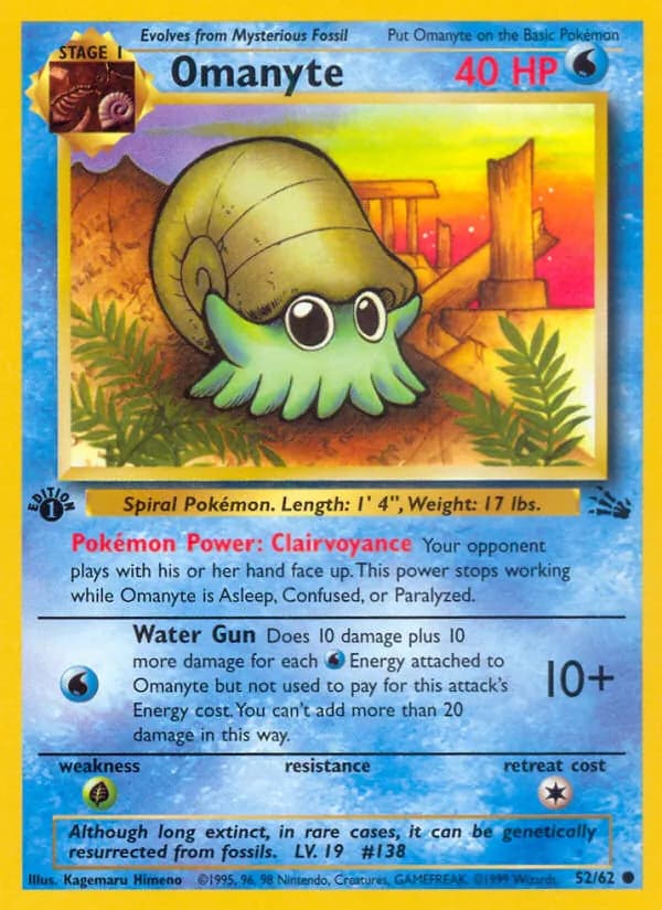 Omanyte 52/62, Fossil