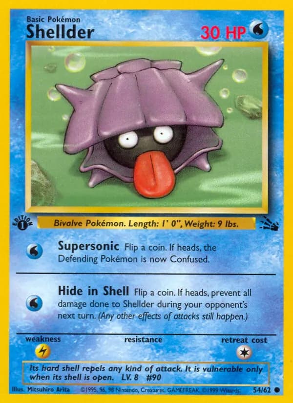 Shellder 54/62, Fossil