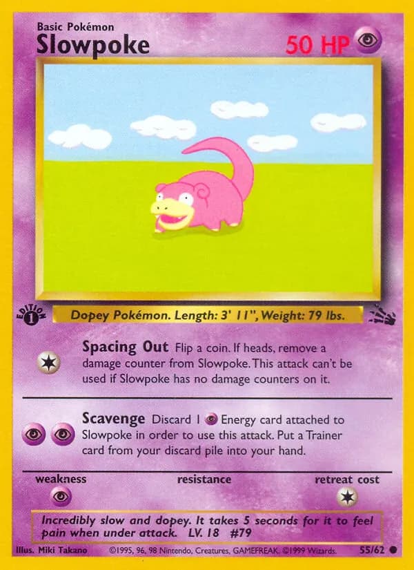 Slowpoke 55/62, Fossil