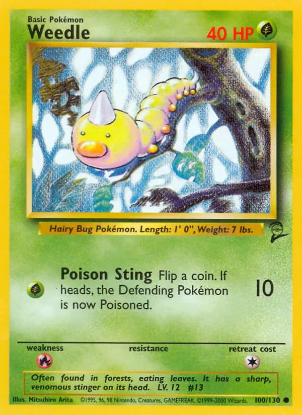 Weedle 100/130, Base Set 2