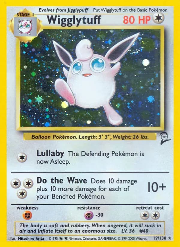 Wigglytuff 19/130, Base Set 2