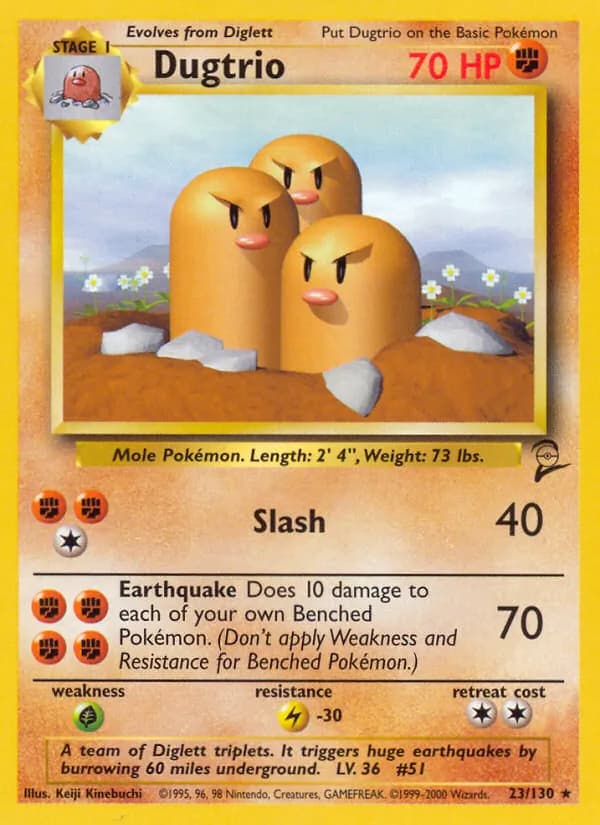 Dugtrio 23/130, Base Set 2