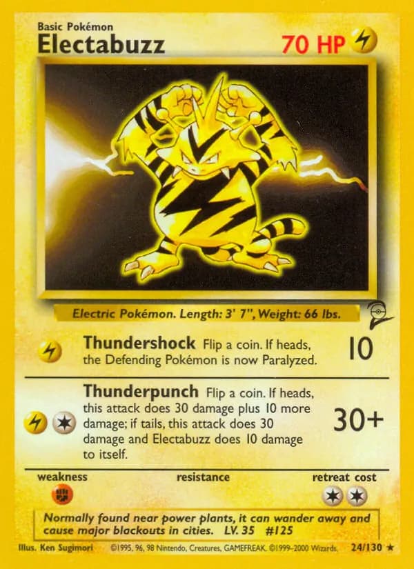 Electabuzz 24/130, Base Set 2