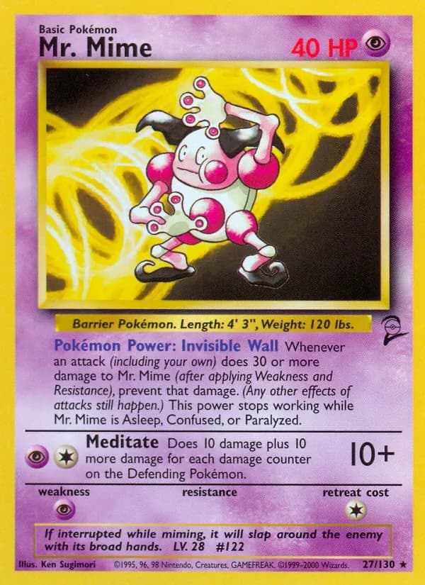 Mr. Mime 27/130, Base Set 2