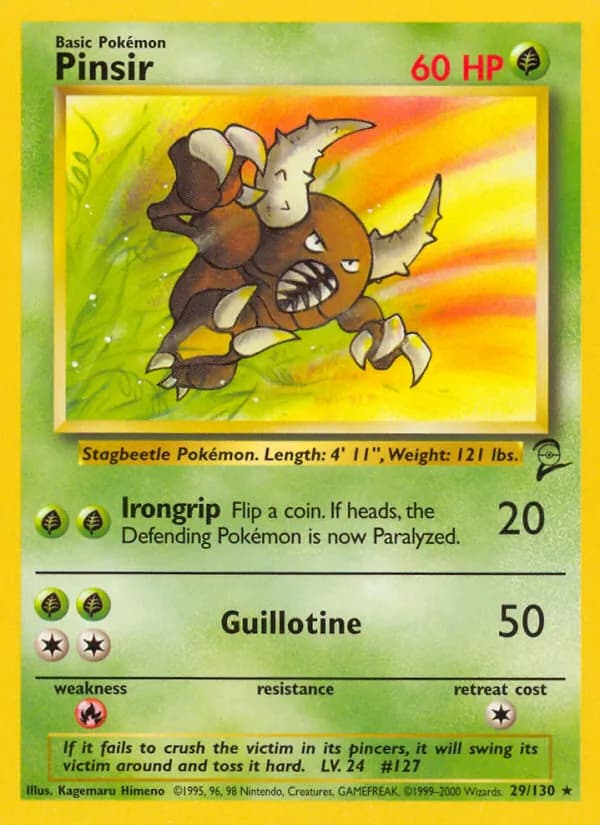 Pinsir 29/130, Base Set 2