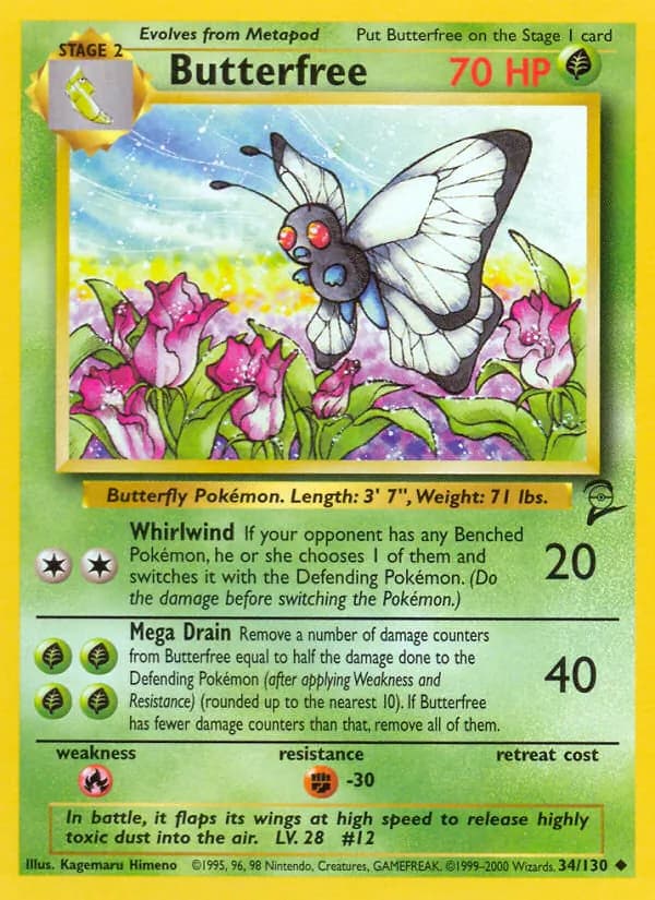 Butterfree 34/130, Base Set 2