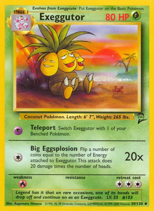 Exeggutor 39/130, Base Set 2