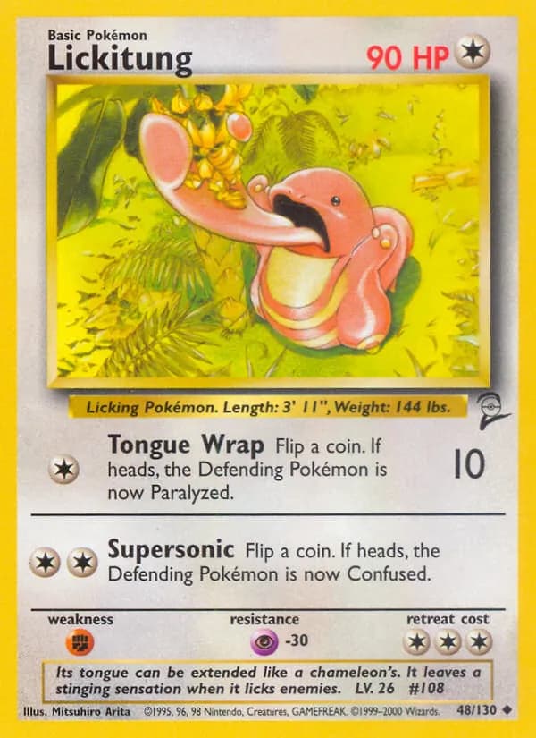 Lickitung 48/130, Base Set 2