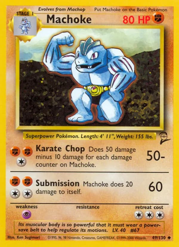 Machoke 49/130, Base Set 2