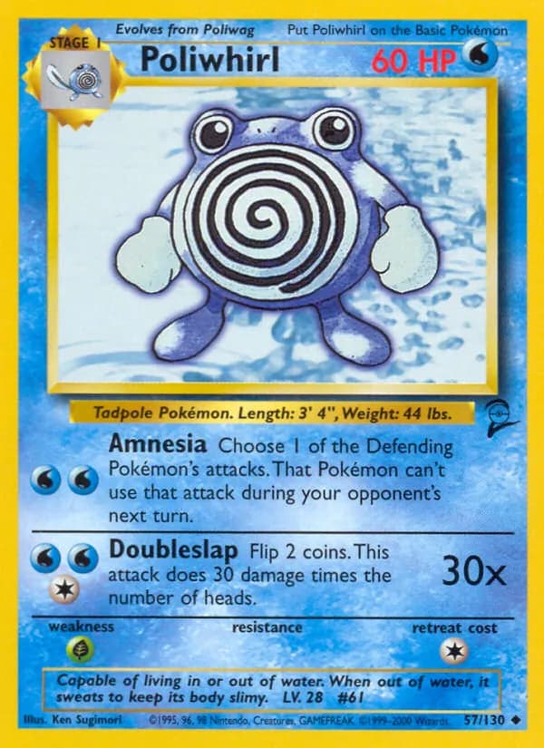 Poliwhirl 57/130, Base Set 2