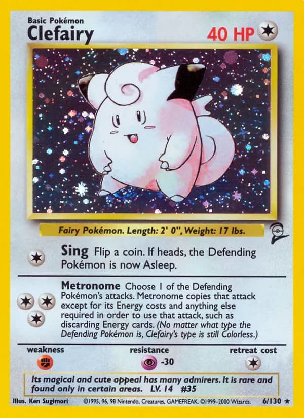 Clefairy 6/130, Base Set 2