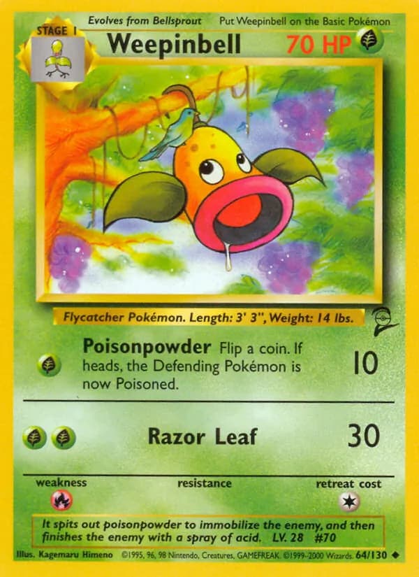 Weepinbell 64/130, Base Set 2