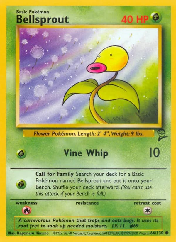 Bellsprout 66/130, Base Set 2