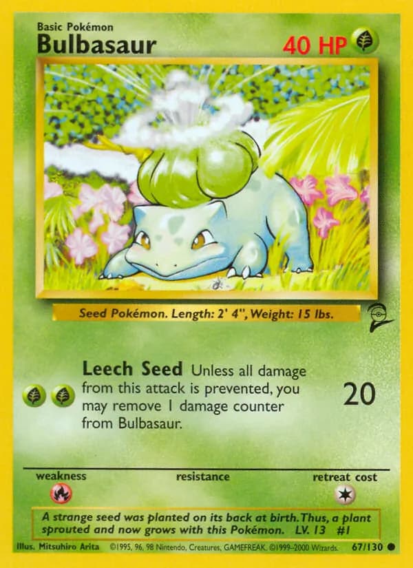 Bulbasaur 67/130, Base Set 2
