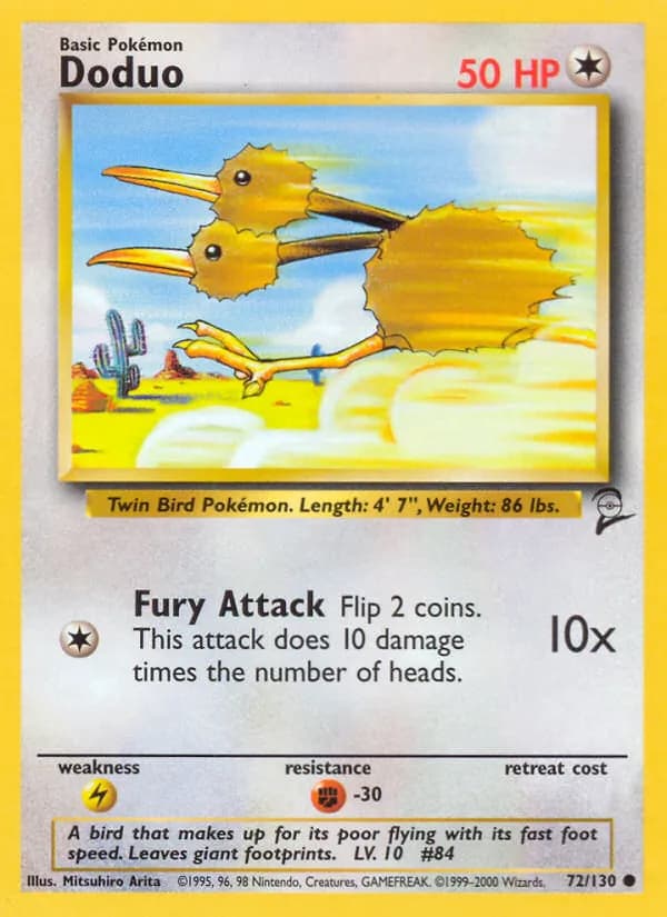 Doduo 72/130, Base Set 2