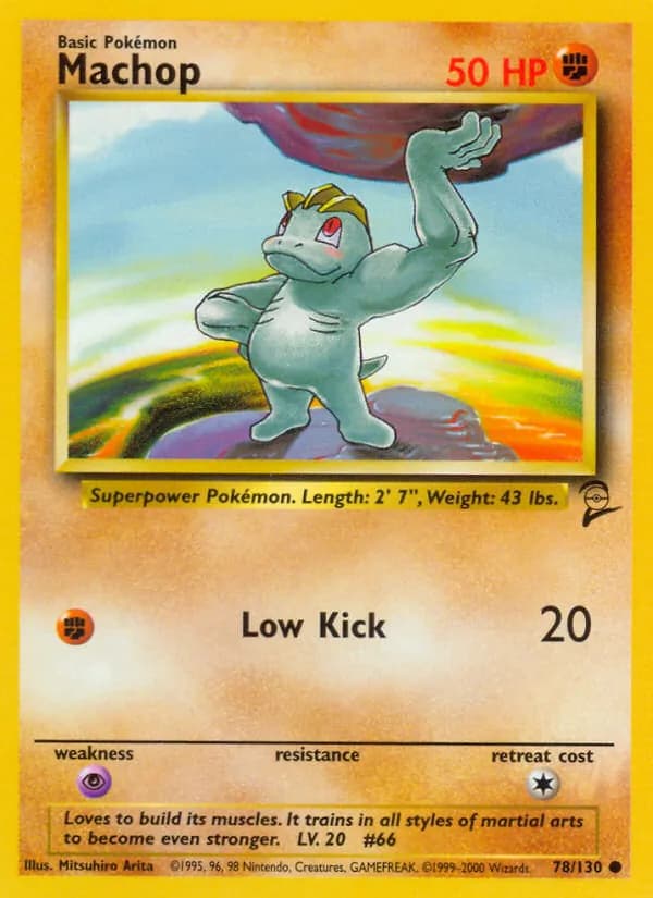 Machop 78/130, Base Set 2