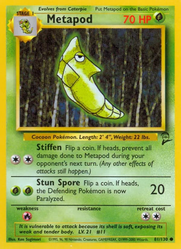 Metapod 81/130, Base Set 2