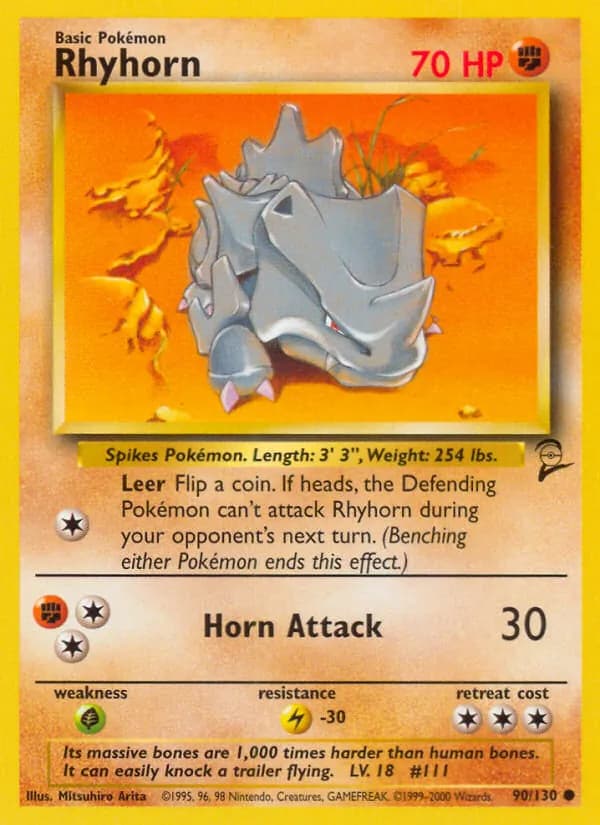 Rhyhorn 90/130, Base Set 2