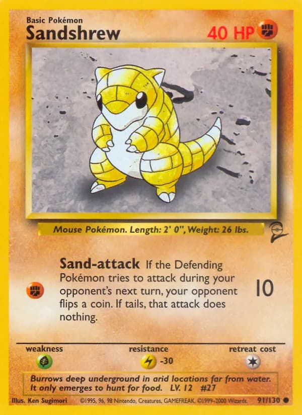 Sandshrew 91/130, Base Set 2