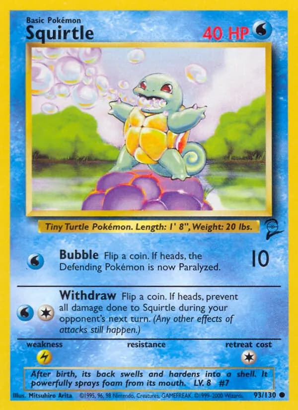 Squirtle 93/130, Base Set 2