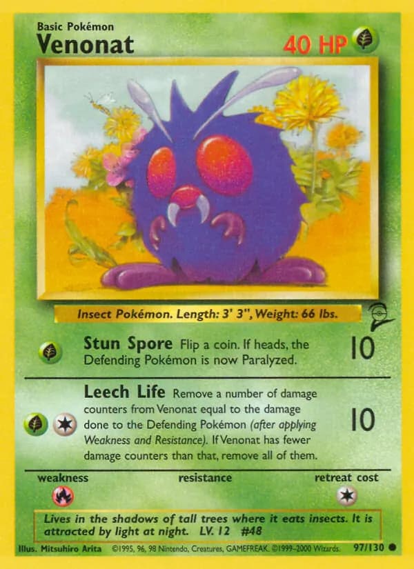 Venonat 97/130, Base Set 2