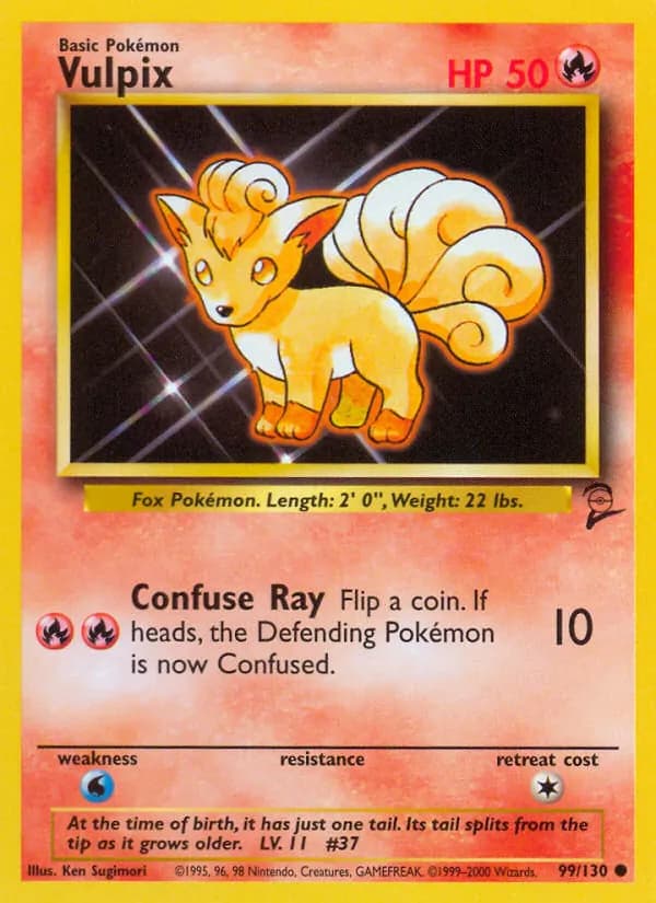 Vulpix 99/130, Base Set 2