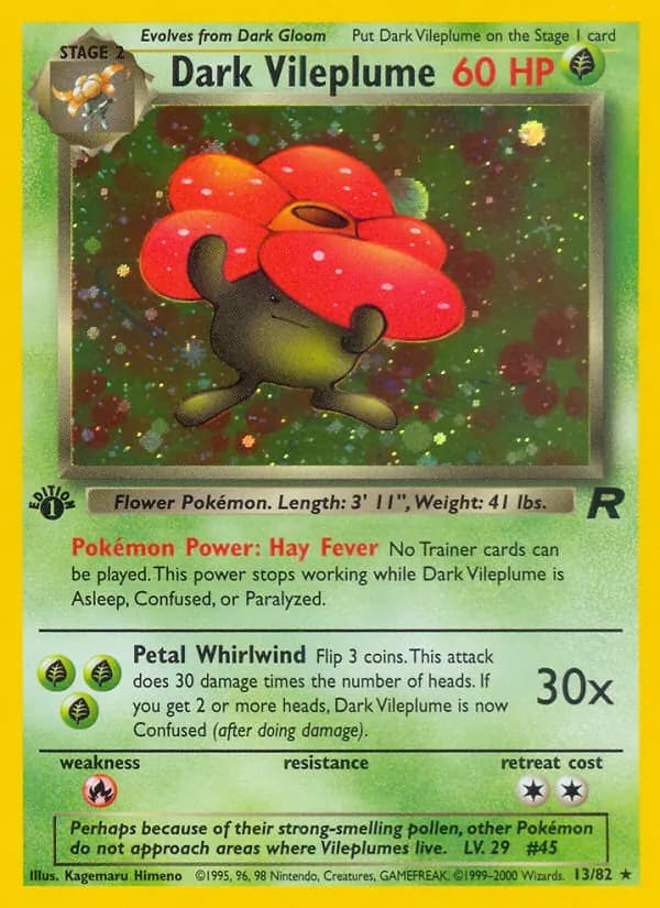 Dark Vileplume 13/82, Team Rocket