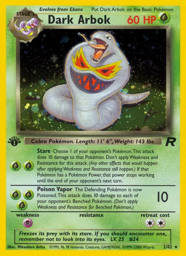 Dark Arbok 2/82, Team Rocket