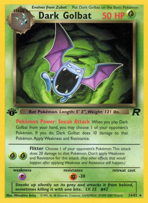 Dark Golbat 24/82, Team Rocket