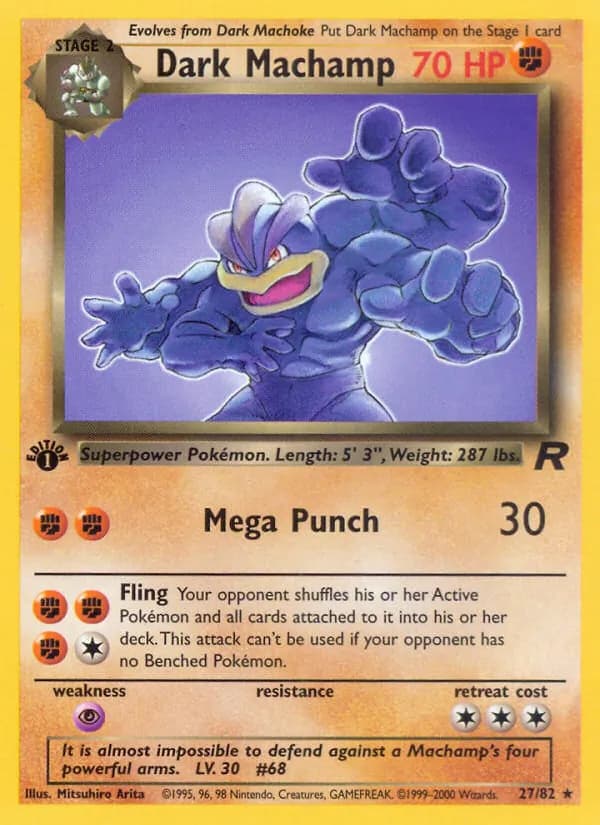 Dark Machamp 27/82, Team Rocket