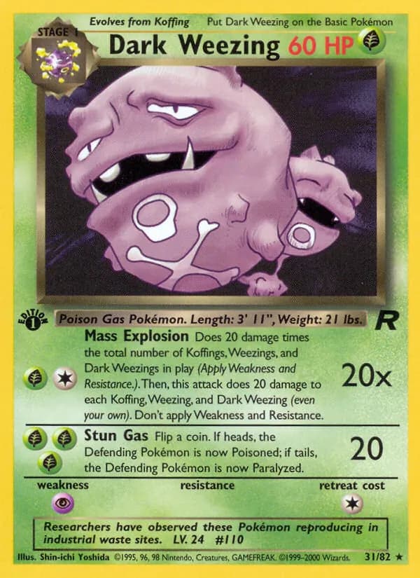Dark Weezing 31/82, Team Rocket