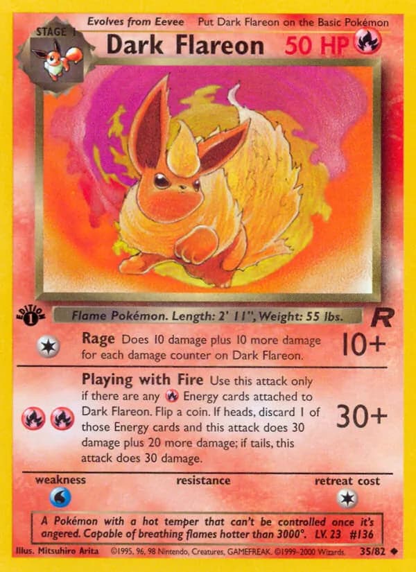 Dark Flareon 35/82, Team Rocket