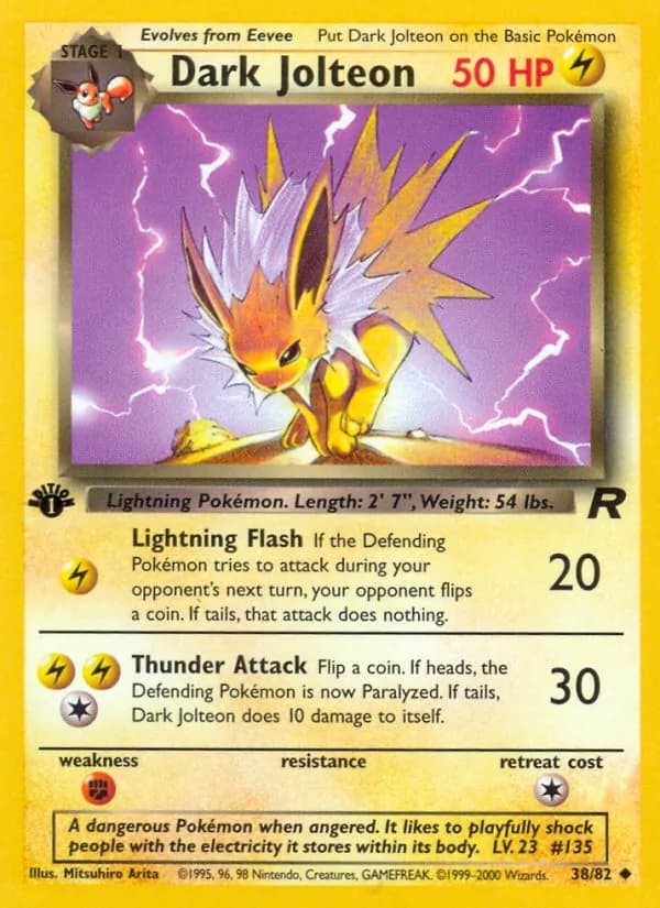 Dark Jolteon 38/82, Team Rocket