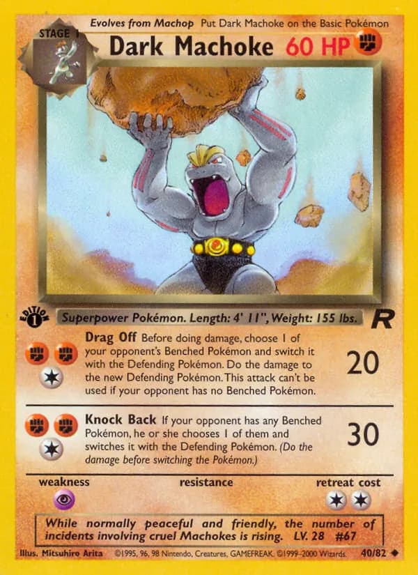 Dark Machoke 40/82, Team Rocket