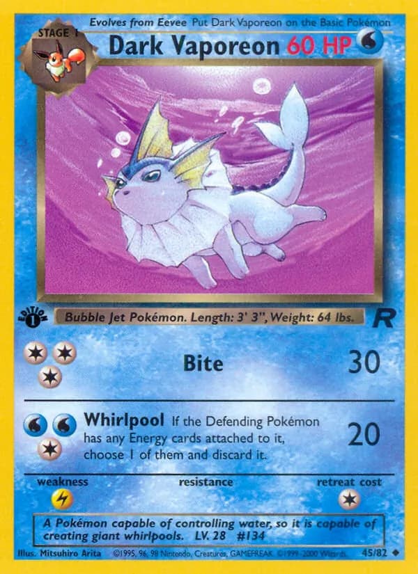 Dark Vaporeon 45/82, Team Rocket