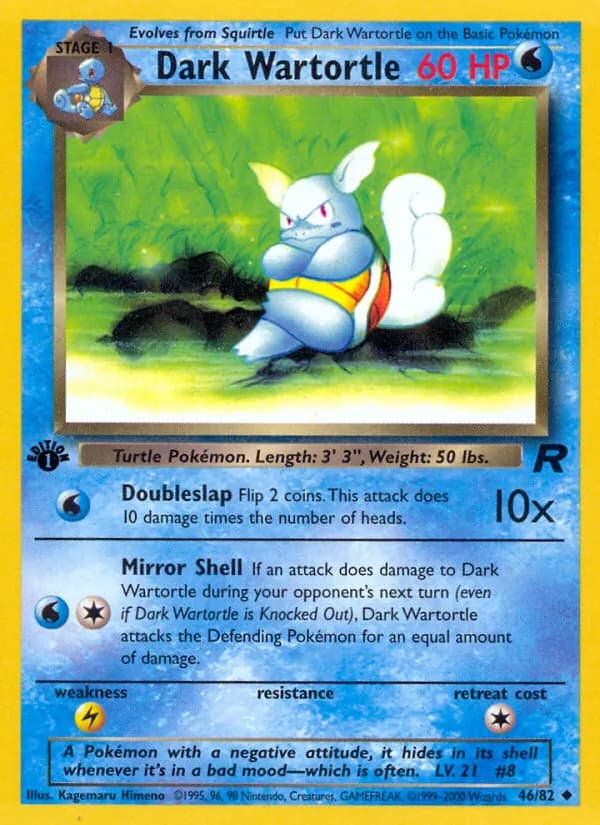Dark Wartortle 46/82, Team Rocket