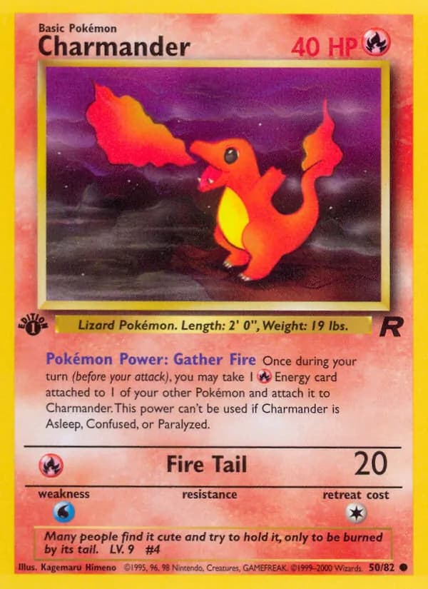 Charmander 50/82, Team Rocket
