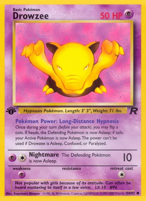 Drowzee 54/82, Team Rocket