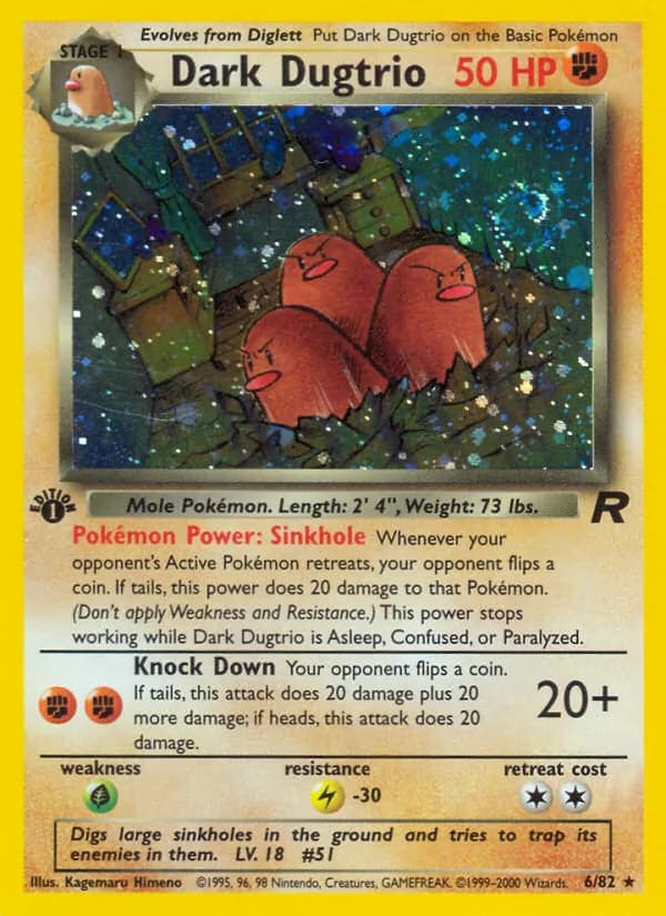 Dark Dugtrio 6/82, Team Rocket