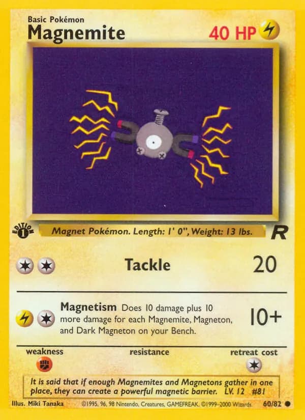 Magnemite 60/82, Team Rocket