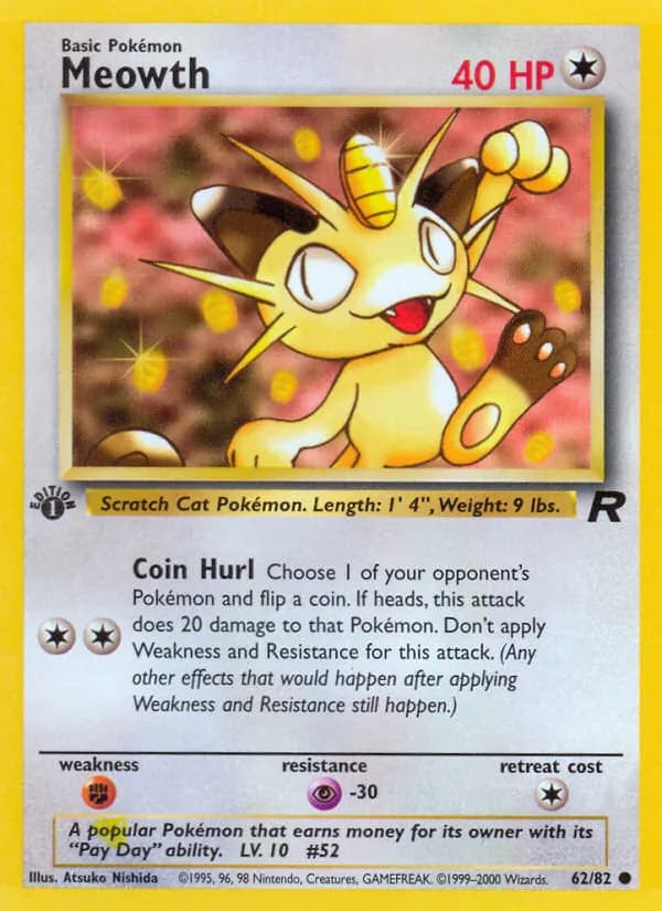 Meowth 62/82, Team Rocket